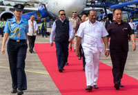 governor designate indrasena reddy nallu arrives at aizawl